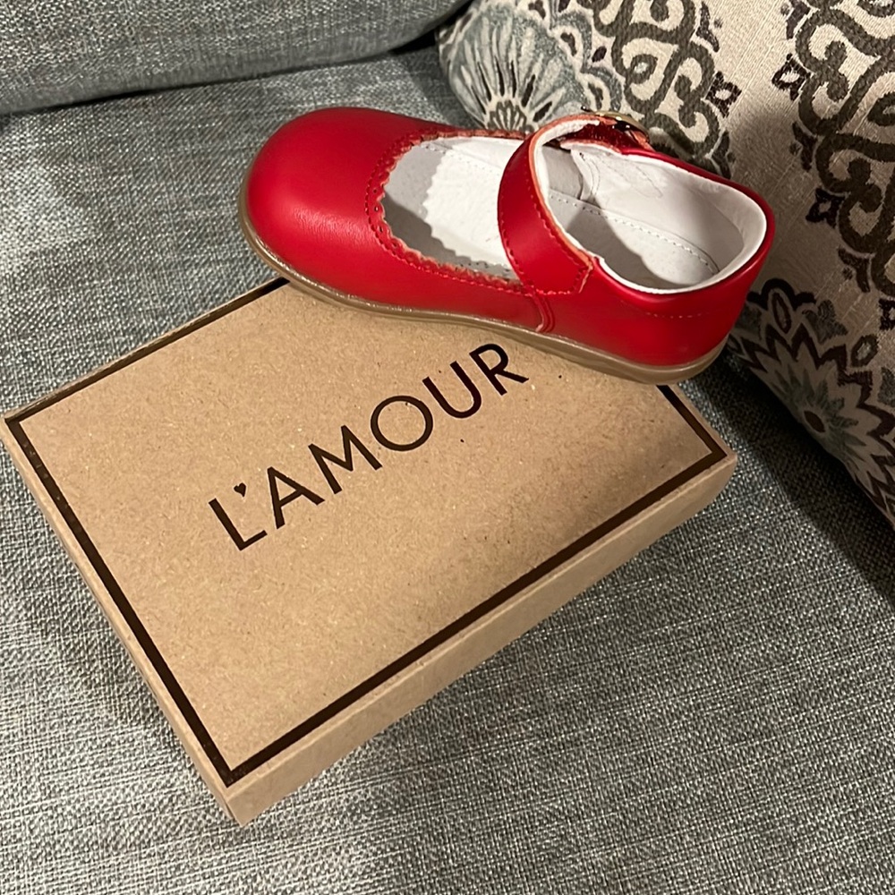 Brand new red shoes
